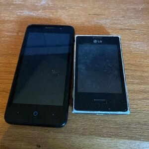 ZTE LG Black Mobile Phones Working Fair Condition Parts Repair Lot